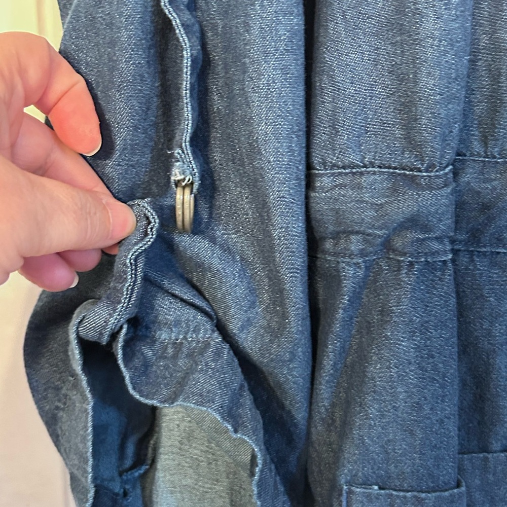 Anthony Richards drawstring denim utility jacket, size 2X - Picture 4 of 7